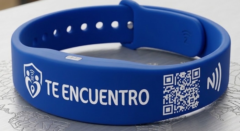 Pulsera NFC de emergencia Teencuentro